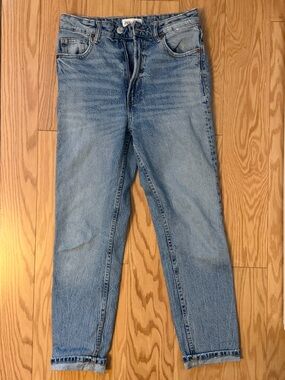 Zara Straight Leg Blue Jeans Sz 4